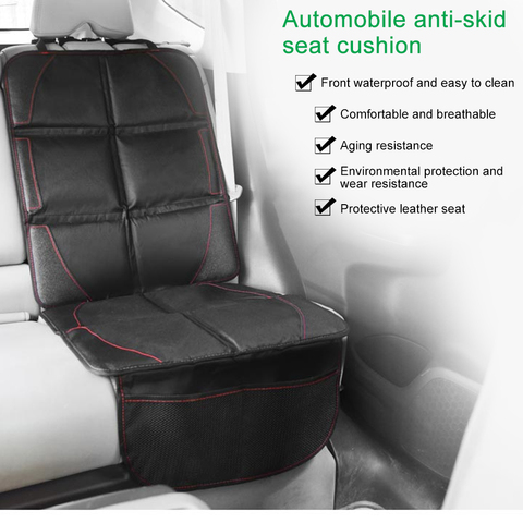 Esteras protectoras de asiento de cuero PU Oxford para niños, 123x48cm, Almohadillas protectoras para bebés, alfombrilla protectora para asiento de coche, cojín de protección para niños ► Foto 1/6