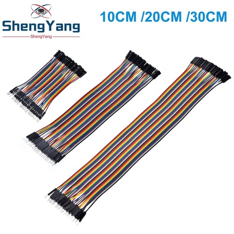 TZT Dupont Line 10 cm/20 CM/30 CM macho a macho + hembra a hembra Jumper Wire Dupont Cable para arduino DIY KIT ► Foto 1/6