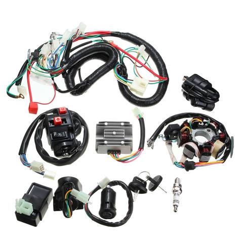 Zongshen-arnés de cables para bicicleta de Cross ATV, conjunto de cableado de montaje, QUAD Electric, Lifan, maquinilla de afeitar, CDI, 125cc, 150cc, 200cc, 250cc ► Foto 1/6