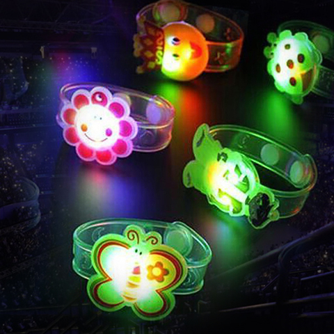 Juguetes luminosos con luz Flash Multicolor para chico, pulsera creativa con luces LED luminosas, reloj de muñeca, juguetes luminosos, novedad ► Foto 1/6