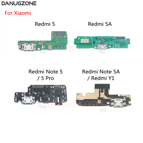 Muelle de carga USB conector Jack hembra de conector de puerto de carga de Cable Flex para Xiaomi Redmi Nota 5 Pro 5A / Redmi 5A 5 ► Foto 1/5