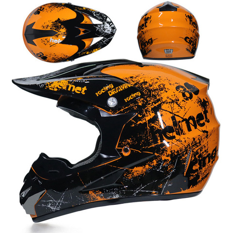 2022 profesional Off Road moto biker casco Moto Cruz casco de Moto rcycle casco de la bici de la suciedad Capacete de Moto casco para los niños ► Foto 1/6