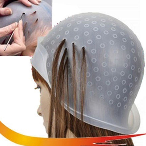 Gorro de silicona profesional para salón de belleza, colorante de Color, tapas reutilizables para resaltar, frotamiento, inclinación, herramientas de estilismo de Color, 1 Uds. ► Foto 1/6