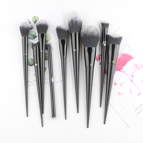 K-brochas de maquillaje para mujer, 1 pincel de maquillaje para base 3d, mezcla de polvo, colorete de llama, sombra de ojos, contorno de arrugas profesional ► Foto 1/6