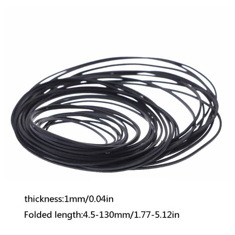 Cinta de Cassette mixta de 1mm, 50 unids/bolsa, correas surtidas, correa de caucho plana de 45-130mm, B85B ► Foto 1/6