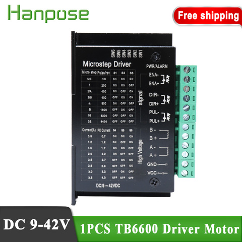 Envío Gratis controlador de Motor paso a paso TB6600 actualización s109aftg 57/86 Nema17 4A DC9-40V 1 eje Motor máquina de grabado CNC ► Foto 1/6