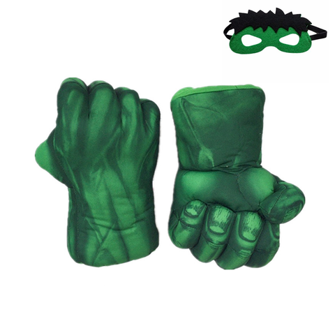 Guantes de felpa de Hulk Smash Hands para hombre, accesorios de rendimiento, accesorios de Cosplay, 1 par ► Foto 1/6