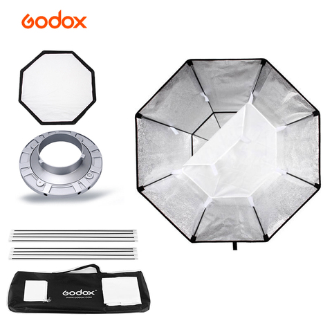 Octágono Godox Softbox, 95cm, 37 pulgadas, con montaje Bowens para estudio de fotografía, luz Flash estroboscópica ► Foto 1/6