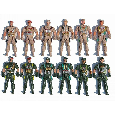 Soldado de simulación de tropas especiales militares, escala 1:18, 1 Uds., 5 articulaciones móviles, 11cm, modelos figuras juguetes, regalos de navidad ► Foto 1/6