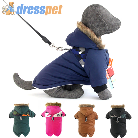 Mascota de invierno cálido ropa de perro pequeño cachorro de Mascota de perro traje de Bulldog Francés traje abrigo chaqueta impermeable Chihuahua ropa ► Foto 1/6