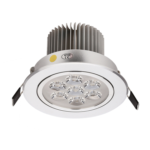 Luz descendente de plata especial, luz LED Mini regulable de 1W, 3W, 4W, 5W, 7W, luz de punto de luz empotrada blanca pura natural cálida ► Foto 1/6