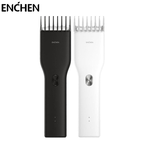 ENCHEN Boost-cortadora de pelo eléctrica para hombres y niños, Máquina para cortar cabello de cerámica profesional recargable de dos velocidades ► Foto 1/6