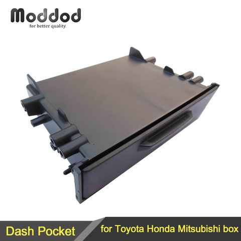 Universal para Toyota Honda Mitsubishi Radio bolsillo de almacenamiento de Audio de coche CD una instalación Din Kit de marco para montaje panel ► Foto 1/1