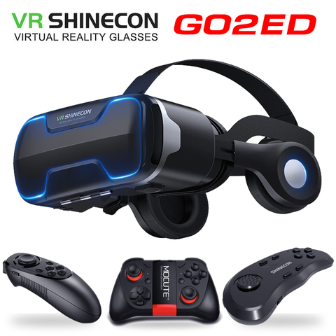 G02ED VR shineon 8,0, edición estándar y auriculares, versión de realidad virtual, gafas 3D VR, cascos, control opcional ► Foto 1/6