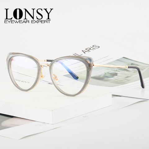 Gafas de lectura tipo ojo de gato para mujer, lentes transparentes antiluz azul, gafas de presbicia, lentes de ordenador óptico de marca, novedad ► Foto 1/1