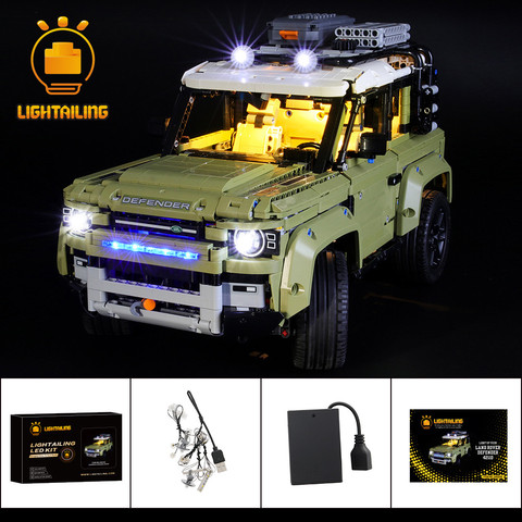 Juego de iluminación LED para Land Rover Defender, juego de iluminación de bloques de construcción, para 42110 ► Foto 1/6