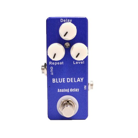 MOSKY Mini azul profundo retraso Pedal de efecto guitarra eléctrica Bypass verdadero partes de guitarra y accesorios ► Foto 1/6