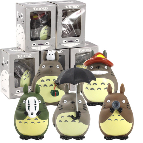 Anime Hayao Miyazaki mi vecino figura de acción de Totoro PVC juguete de modelos coleccionables decoración para hogar y coche regalos de muñecas ► Foto 1/6