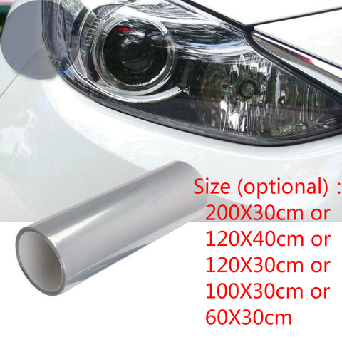 1 rollo de película protectora de luz transparente para coche, cubierta de parachoques, pintura, protección para faros, película protectora de vinilo, 200*30cm ► Foto 1/6