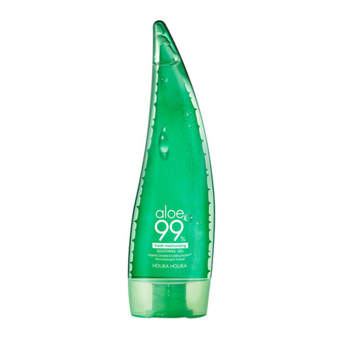 HOLIKA Aloe 99% Gel calmante 250 ml crema Facial Aloe Vera Gel calmante hidratante blanqueador crema Facial Anti acné cuidado ► Foto 1/3