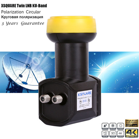 Xsquare-LNB doble Circular para receptor de satélite, banda KU LNBF, accesorios ► Foto 1/5