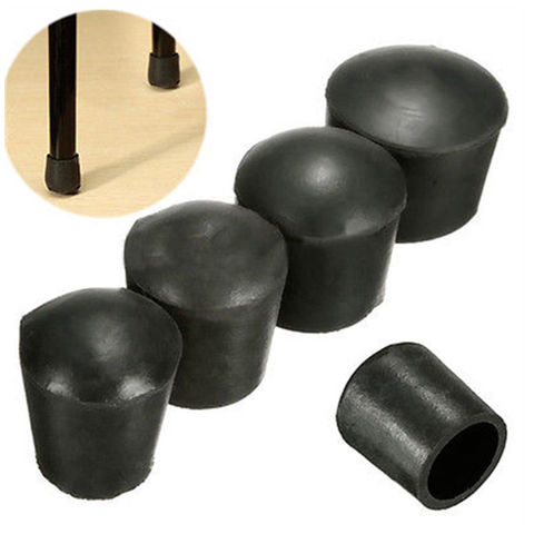 4 unids/set de goma antideslizante pies almohadillas de la silla antiarañazos de piernas de muebles de mesa pies tapas Protector de piernas de caucho para muebles ► Foto 1/6