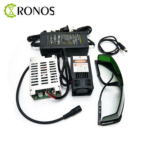 Módulo láser TTL, 450nm, 15000mW, 12V, enfoque ajustable/fijo, bricolaje, cortador láser, accesorios de grabador, 15W, para grabador CNC ► Foto 1/5