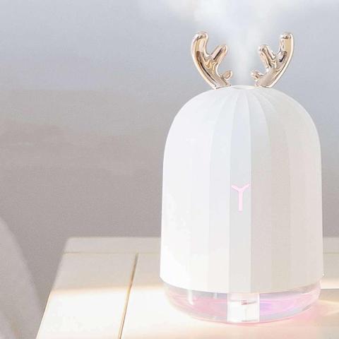 Humidificador de aire de ciervo con USB, vaporizador ultrasónico, Mini humidificador Adorable con luz LED, difusor de aceite esencial de aromaterapia para coche ► Foto 1/6