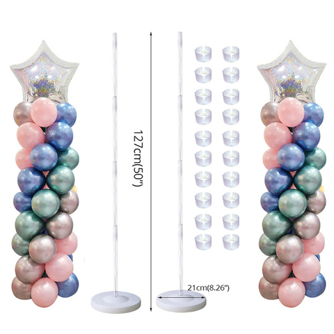 MEIDDING-Soporte de columna con Base y poste para fiesta de feliz cumpleaños, globos de látex para boda, suministros para arco ► Foto 1/6