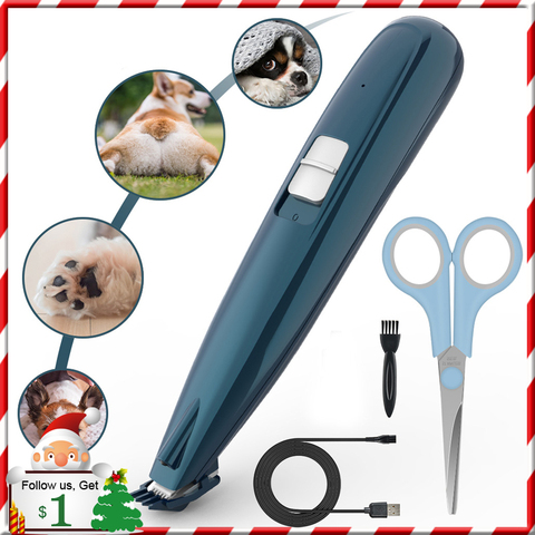 Perros Clippers inalámbrico gato y cortadora para perros de bajo ruido eléctrico para recortador para recortar el pelo alrededor de las patas ► Foto 1/6