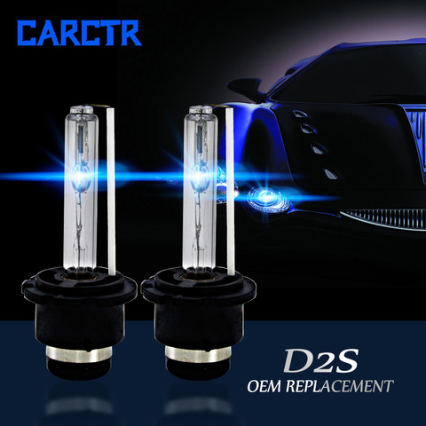 Bombillas de faro de coche CARCTR 2 piezas lámpara de cabeza de Xenón HID 55 W D2S 3000 K 4300 K 5000 K 6000 K 8000 K 10000 K 12000 K 15000 K de la linterna del coche ► Foto 1/6