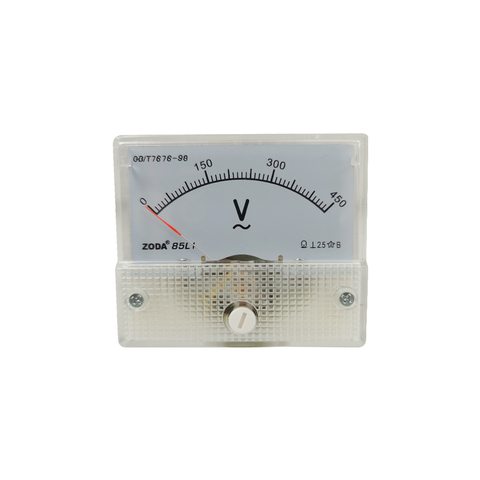 Voltímetro de Panel de medidor analógico CA, medidor de corriente de voltaje de CA de 64*56MM, 85L1-V, 30V, 50V, 150V, 250V, 300V, 450V, 1 unidad ► Foto 1/6