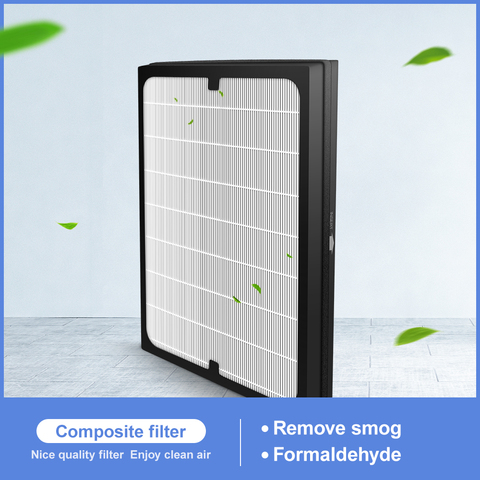 Filtro personalizado HEPA +, filtro compuesto de carbón activado, multifuncional, 267x357x37mm, para aire puro Tefal, PT3030 ► Foto 1/6