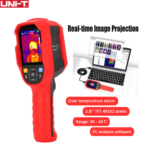 UNI-T cámara termográfica infrarroja Imager termómetro 30 ℃ ~ 45 ℃ probador de temperatura con PC Software de análisis tipo-c USB ► Foto 1/6