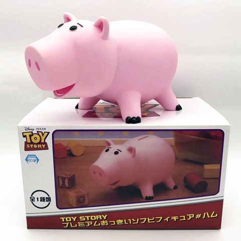 Bonita historia de juguete 4 3 Hamm hucha cerdo Rosa caja de monedas Anime PVC historia de juguete 4 Hamm figura de cerdito caja de dinero de muñeca de regalo de Navidad para niños ► Foto 1/6