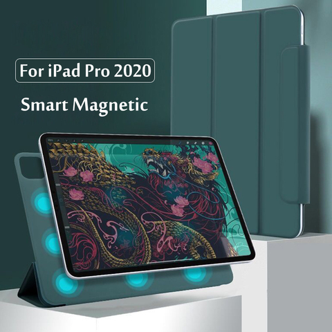 Funda magnética segura para iPad Pro 12,9 de 4ª generación, funda inteligente para iPad Pro 11 2022 2th Gen, con portalápices ► Foto 1/6