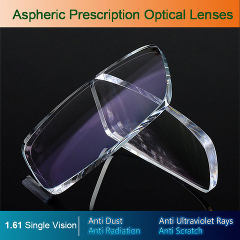 Gafas ópticas de visión única, lentes de lente graduada, con recubrimiento AR y resistente a los arañazos, 1,61 ► Foto 1/6