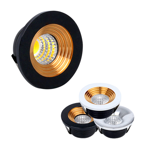 Spot LED, Mini luces para armarios, 110V, 220V, luz descendente de 35mm, lámpara empotrada de techo con agujero para vitrina de joyería ► Foto 1/6