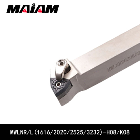 Herramienta de torneado exterior rod MWLN MWLNR1616 MWLNL1616 H08 MWLNR2022 MWLNL2022 MWLNR2525 MWLNL2525 MWLNR3232 K08 WNMG de insertar ► Foto 1/4