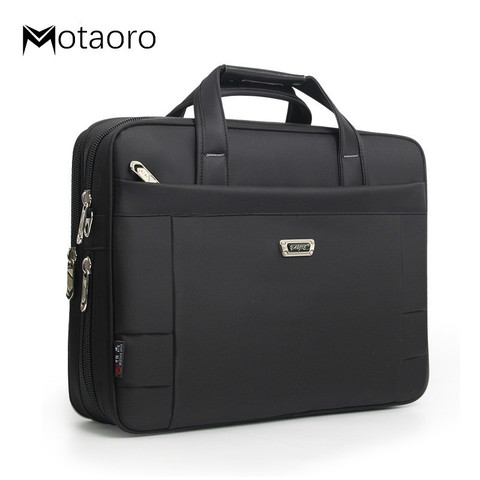 Bolso de hombro clásico de negocios para hombre y mujer, maletín de trabajo para ordenador portátil, A4 ► Foto 1/6