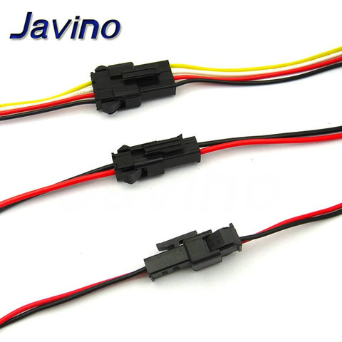 5 pares de 15cm de largo JST SM 2 pines cable macho a hembra conector 3pin 4pin KIT DIY 22AWG ► Foto 1/6