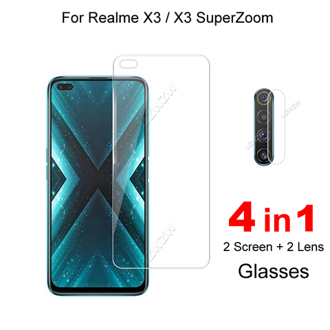 Película protectora de Pantalla protectora de vidrio para lente de cámara Realme X3 SuperZoom/X3, vidrio templado ► Foto 1/4