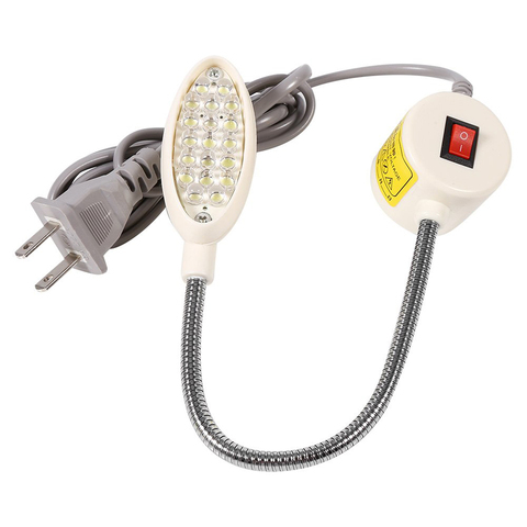 Lámpara LED para máquina de costura ropa, regulable, 28 luces LED de trabajo, lámpara de cuello de cisne con soporte de imanes para iluminación de todas las máquinas de coser ► Foto 1/6