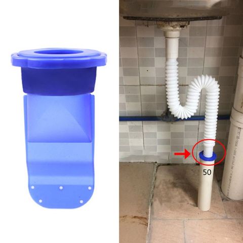 Tubería de agua de alcantarillado de silicona a prueba de olores, drenaje de cocina, desagüe de cuarto de baño, 1 Juego de 40/50 tubos ► Foto 1/6