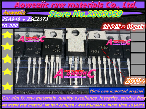 Aoweziic 2022 + 100% nuevo importado original 2SC2073 2SA940 2SC2073 A940 C2073 TO-220 AMPLIFICADOR DE POTENCIA DE AUDIO transistor (1 Juego) ► Foto 1/3