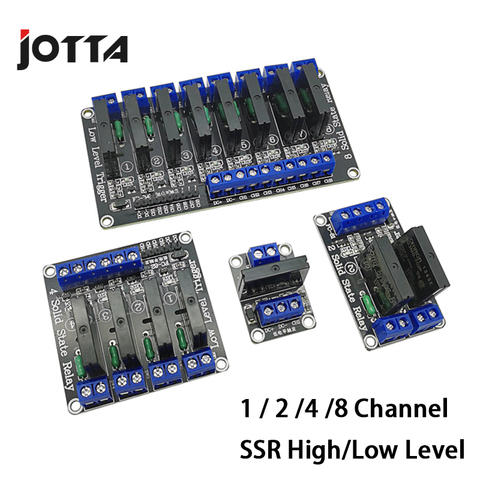 5V Relé 1 2 4 8 canales RSS de nivel alto y bajo módulo de relé de estado sólido, 250V 2A para Arduino ► Foto 1/4