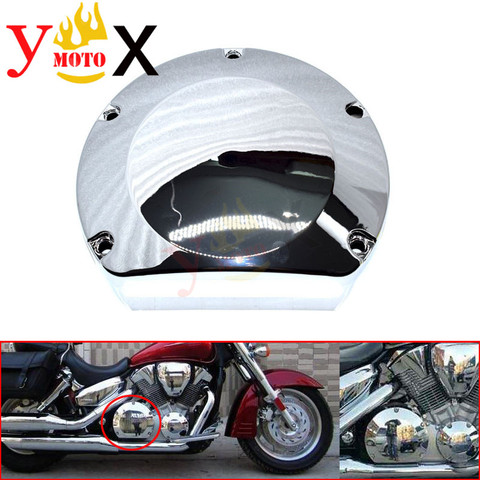 VTX 1300 Touring de cromo parte derecha del motor embrague cubierta de cárter protección guardia de etiqueta para Honda VTX1300 2003-2009 de 2004 ► Foto 1/5