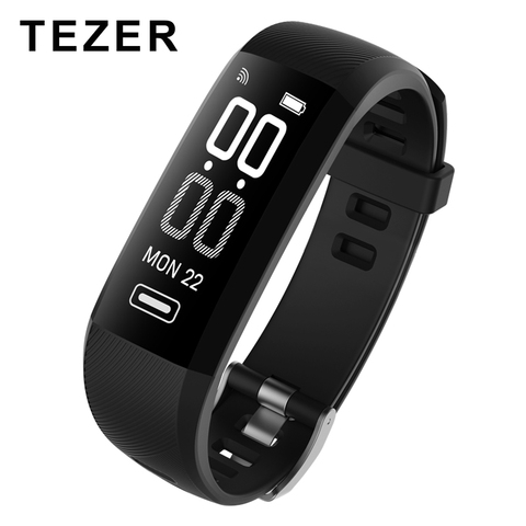 TEZER R5 Max relojes inteligentes Original фитнес браслет Monitor de ritmo cardíaco con el podómetro del deporte banda pulsera para hombres y mujeres ► Foto 1/6