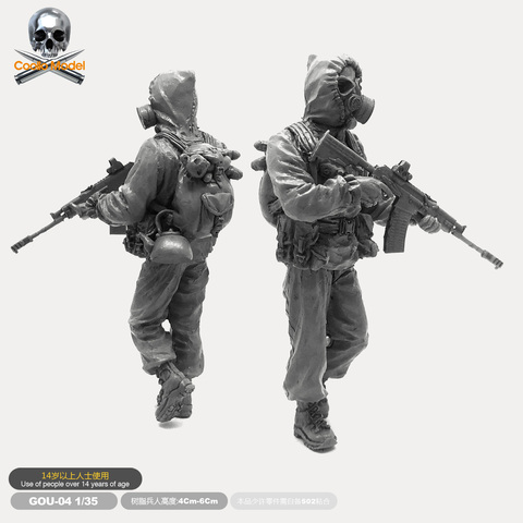 Figura de resina 1/35 de soldado bioquímico de las Fuerzas Especiales Rusas, Kits de modelo sin montar, Gou-04 ► Foto 1/2