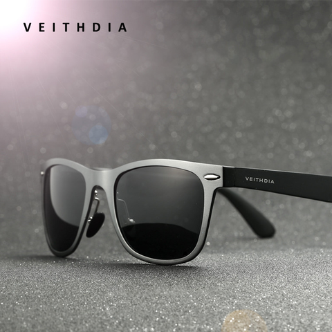 VEITHDIA 2022 gafas de sol cuadradas polarizadas, lentes de espejo para hombres, gafas de sol UV400, gafas de sol para conducir para hombres, accesorios de gafas ► Foto 1/6